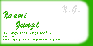 noemi gungl business card